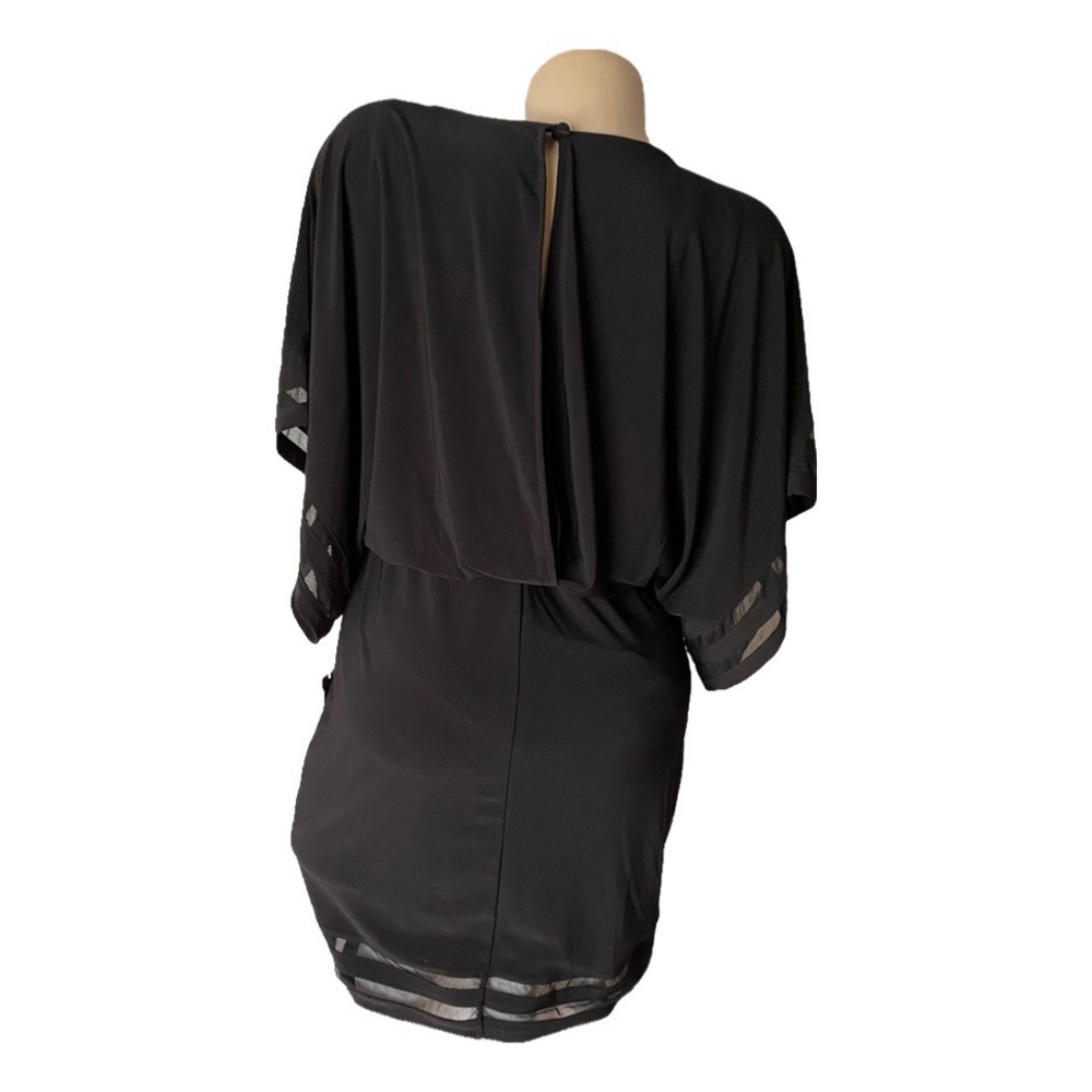 Jessica Howard Petite Jersey 3/4 Dolman Illusion Mesh Blouson Dress NWT - Picture 4 of 4